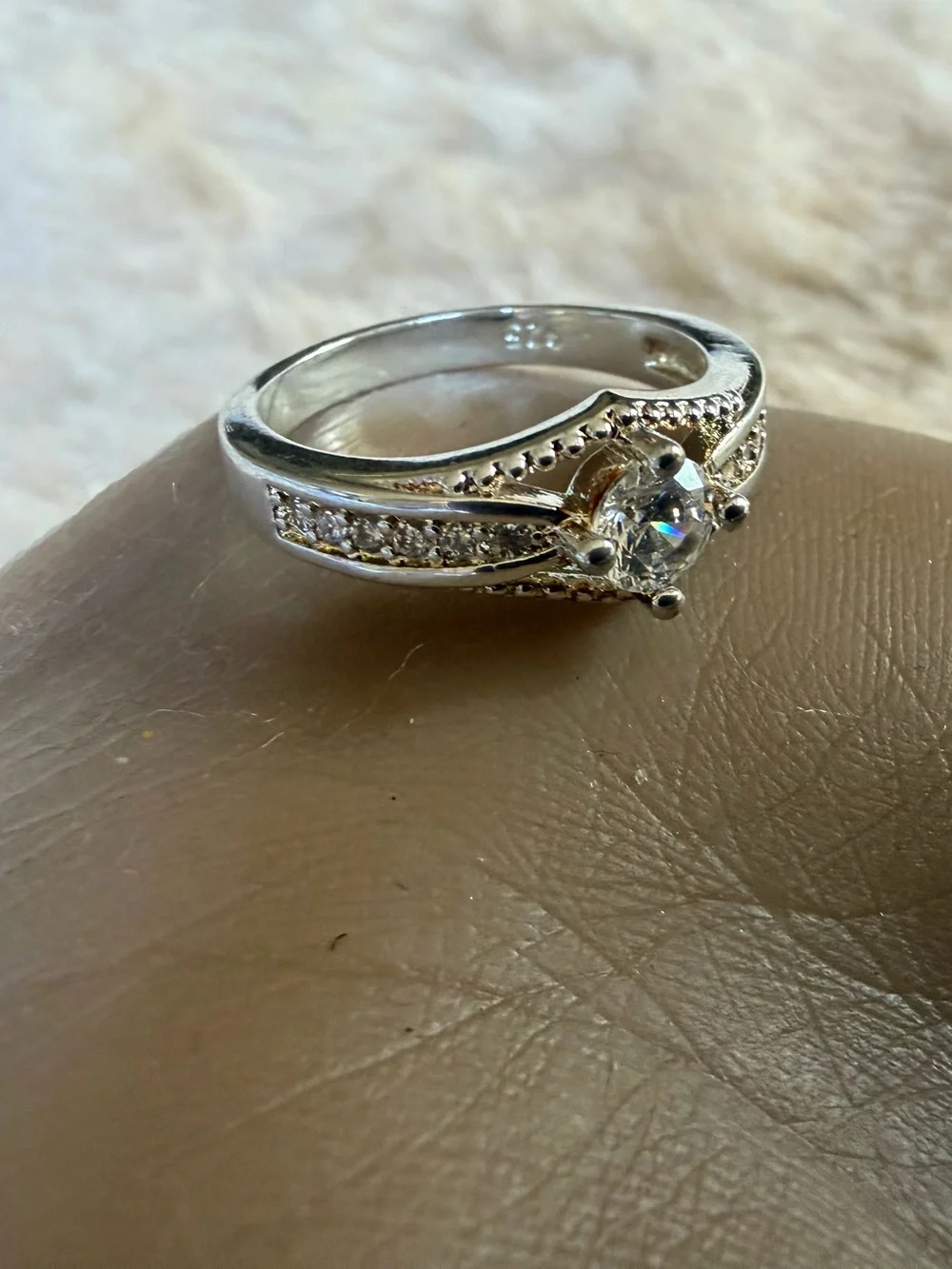 Stainless steel AAA CZ ring 💍